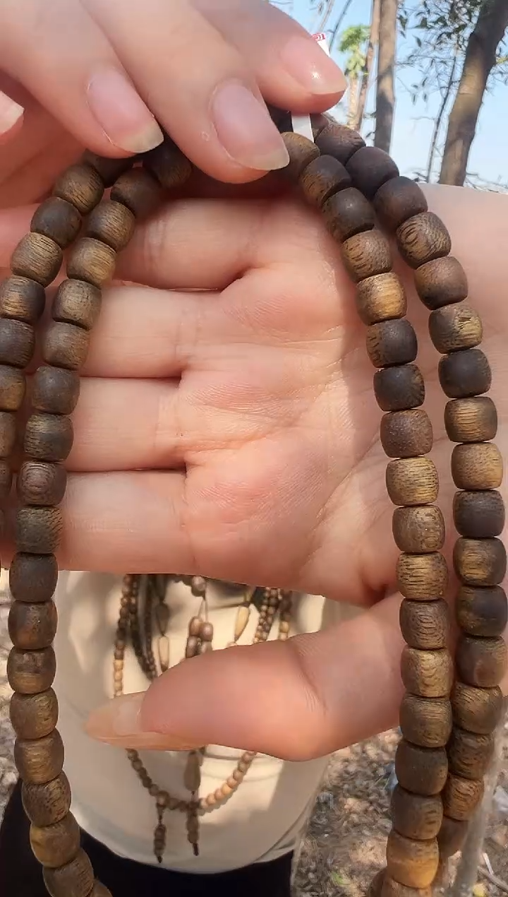 【闪购商品】沉香手串奇楠沉水浮多圈鼓珠保27克发一条