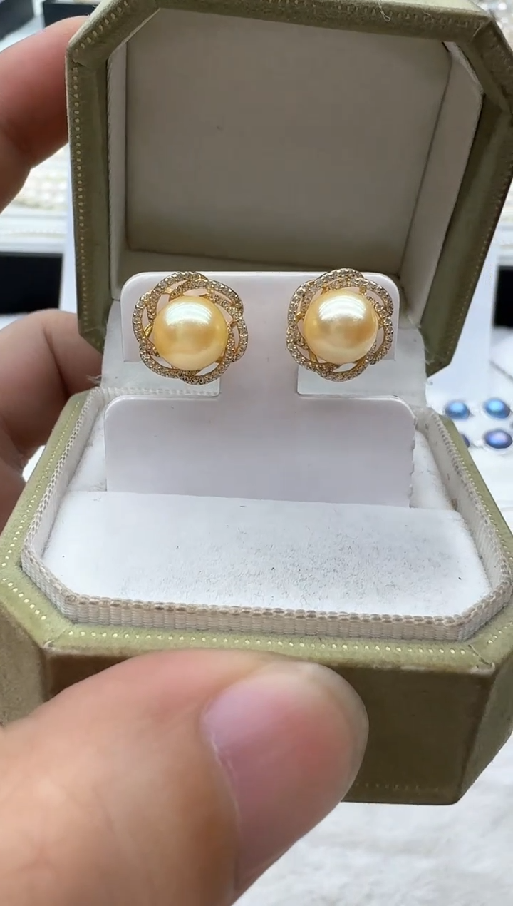 【闪购商品】海水珍珠耳饰银S925镶嵌清货