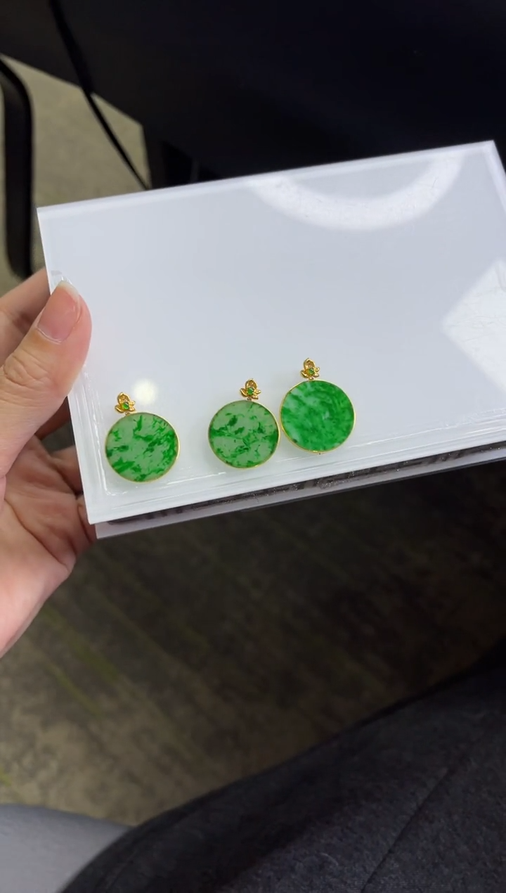 【闪购商品】翡翠颈饰18K金镶嵌Z180/多样性发一件/配绳子