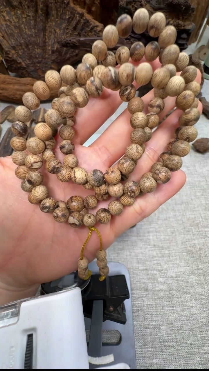 【闪购商品】沉香手串金星菩萨棋九分沉6mm+念珠