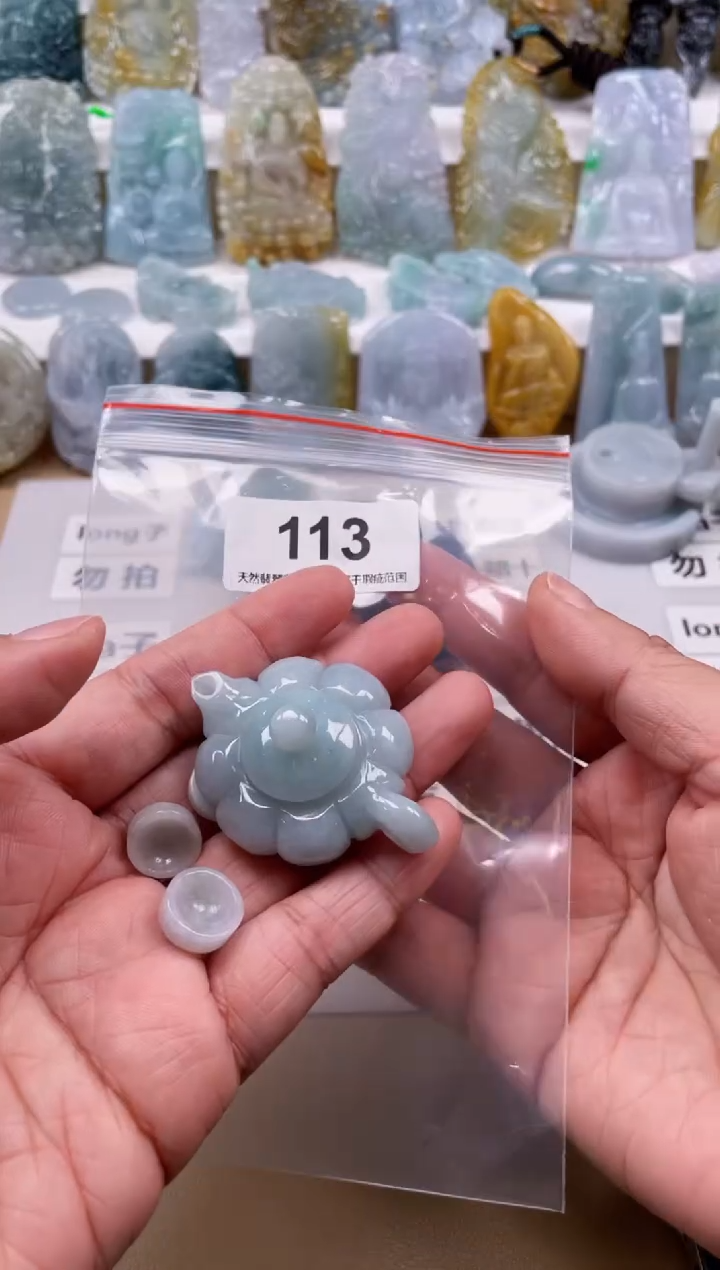 【闪购商品】翡翠颈饰未镶嵌天然缅甸A货翡翠113