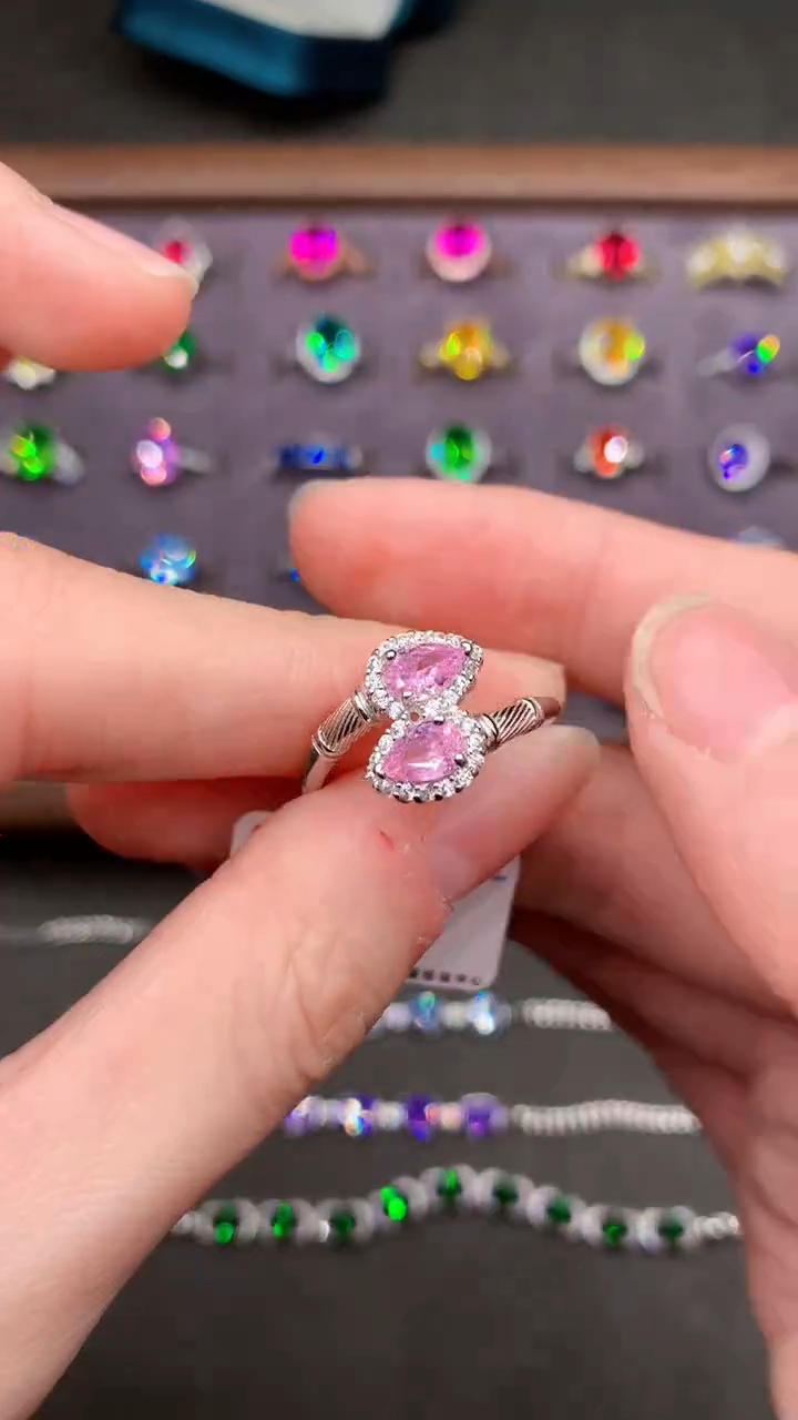 【闪购商品】碧玺戒指银S925镶嵌.....