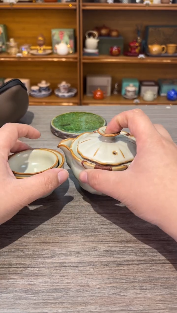 【闪购商品】黄手抓加三杯茶具