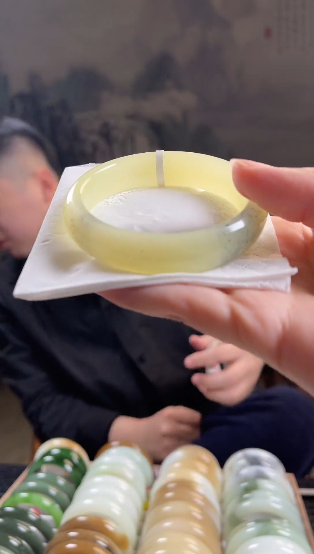 未镶嵌手镯和田玉57+圈口0921