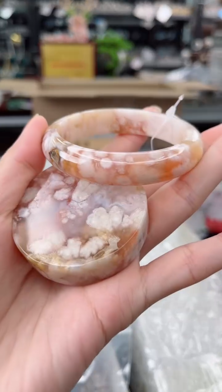 【闪购商品】石英质玉手镯未镶嵌54圈口（赠品镯心）3572118