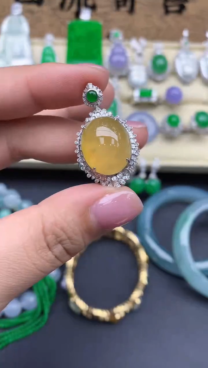 【闪购商品】翡翠戒指18K金镶嵌489-中国好珍宝