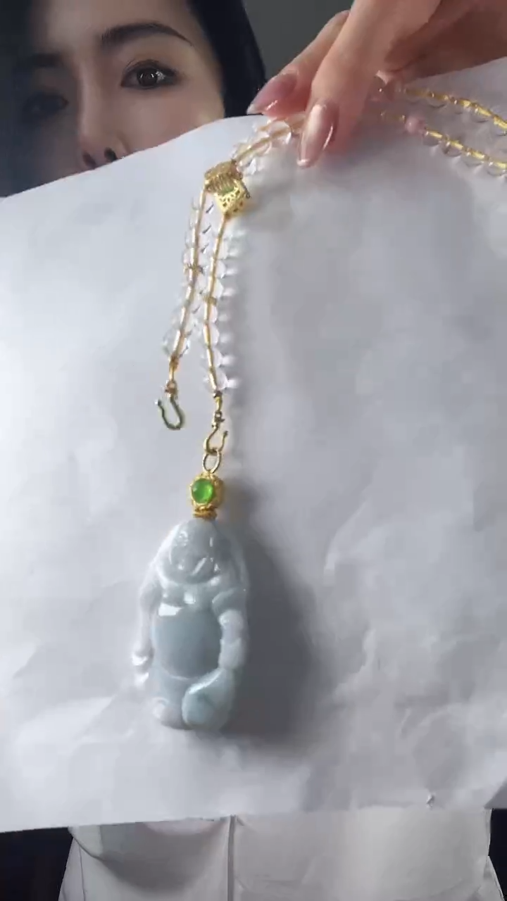 【闪购商品】翡翠颈饰未镶嵌站佛