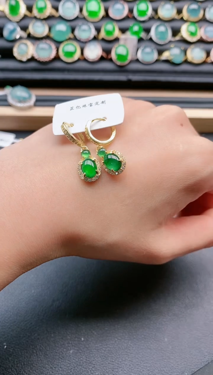 【闪购商品】翡翠戒指银S925镶嵌11111111