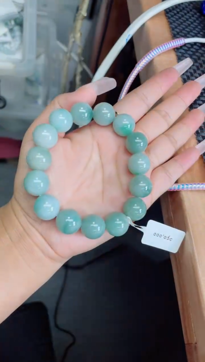 未镶嵌定制翡翠珠串