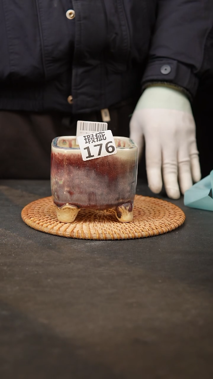 【闪购商品】瓷片176泥泥手工花盆