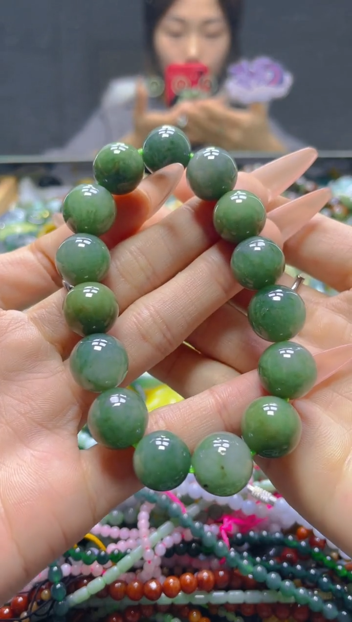 颈饰未镶嵌翡翠13MM