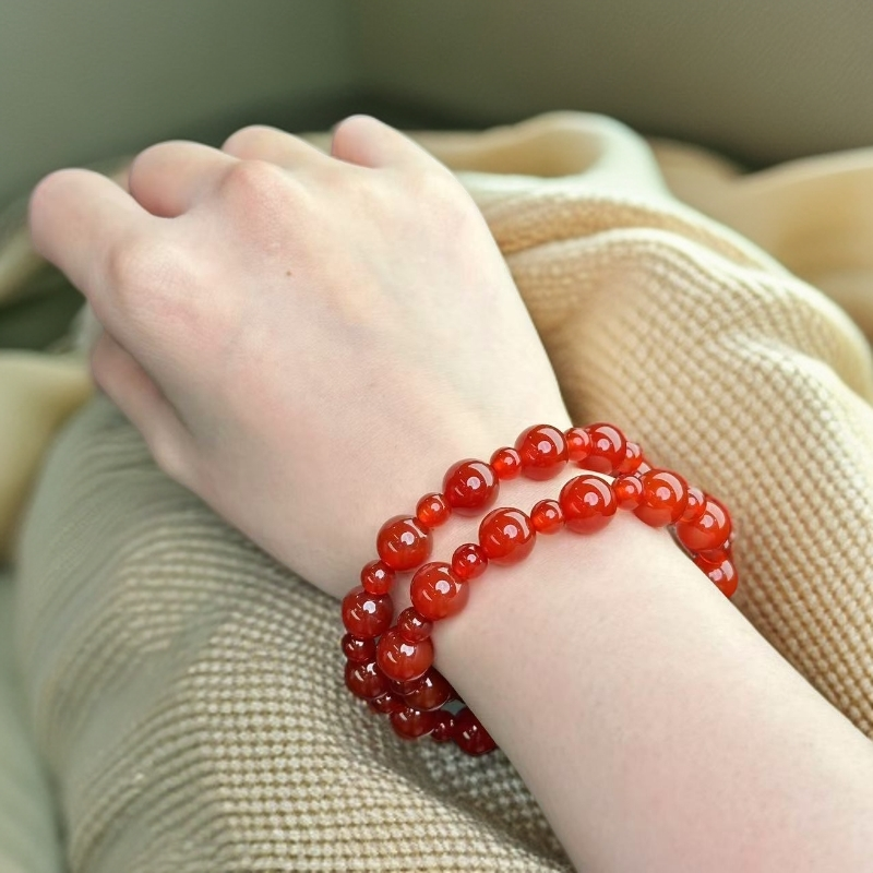 GZM0951精品红玛瑙手串-（无礼盒）