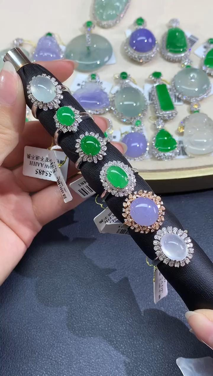 【彩虹盘】翡翠-18K金-多样性发一件-XM015|CXQ21