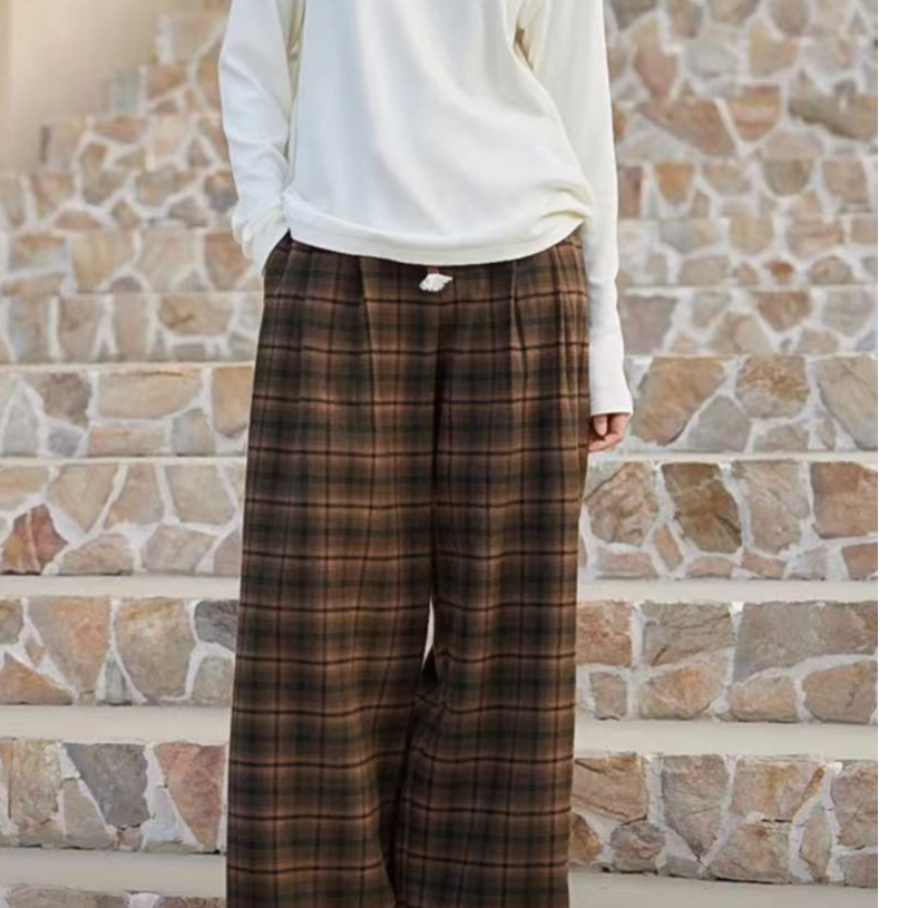 109*199直播看款随机阔腿时尚百搭复古裤