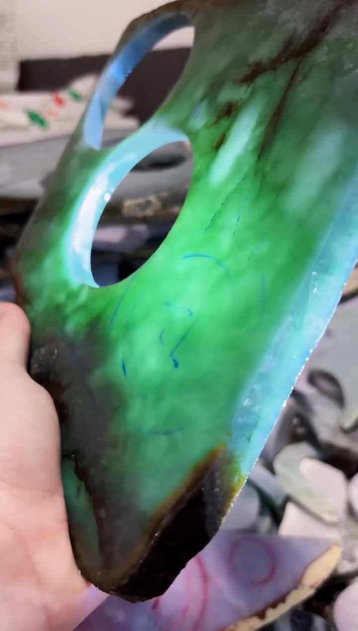 【闪购商品】翡翠颈饰未镶嵌A货白文1695