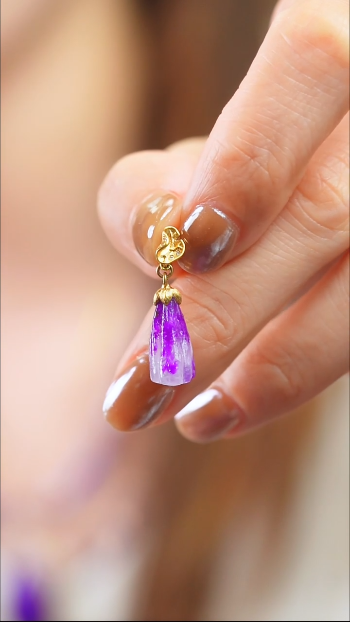 苏纪石（舒俱来）18K金镶嵌吊坠(不含链)4