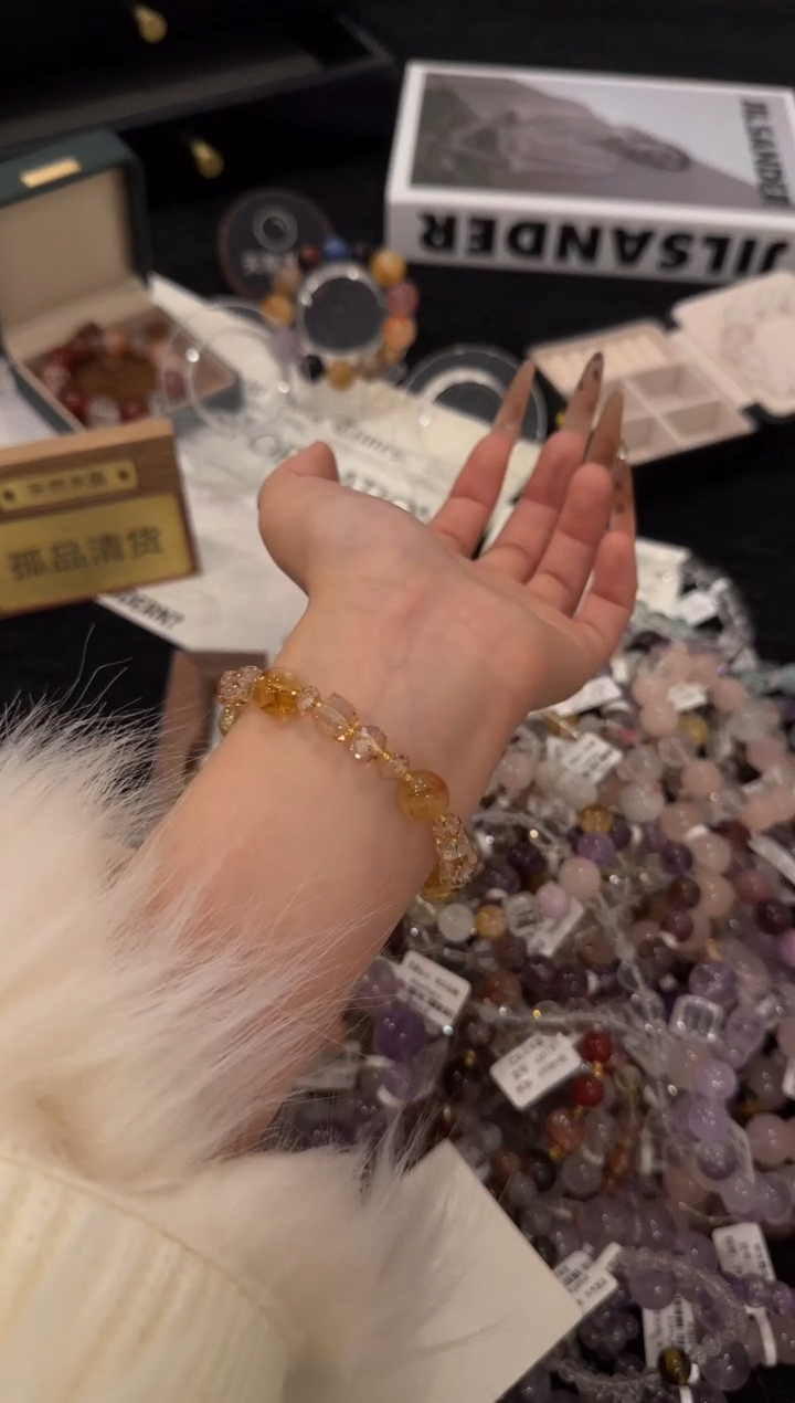 合金手链水晶啤酒泡泡x3383