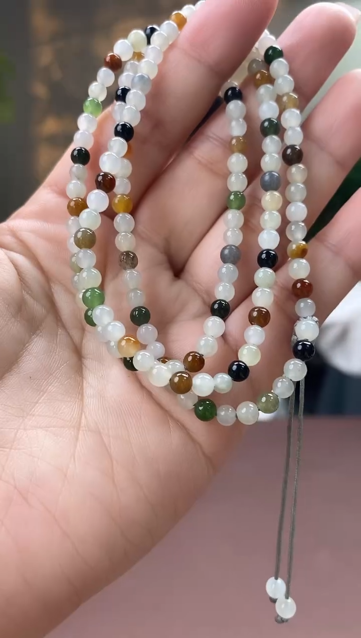 【闪购商品】和田玉颈饰未镶嵌多宝圆珠项链多样性发货