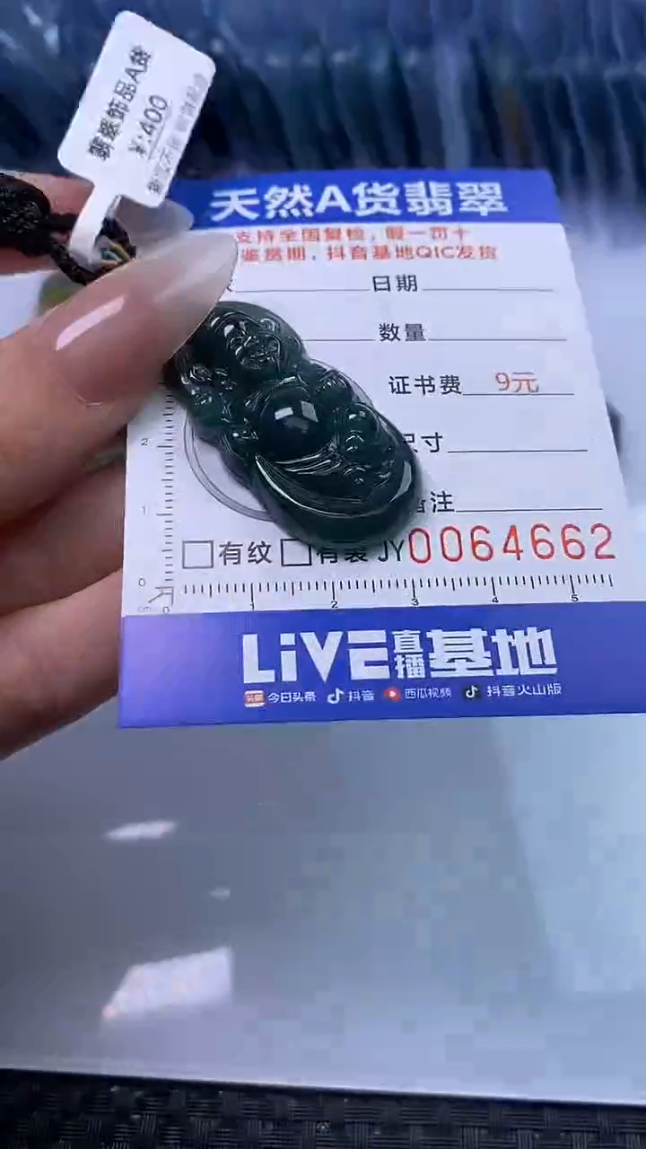 【闪购商品】翡翠颈饰未镶嵌A货翡翠4662