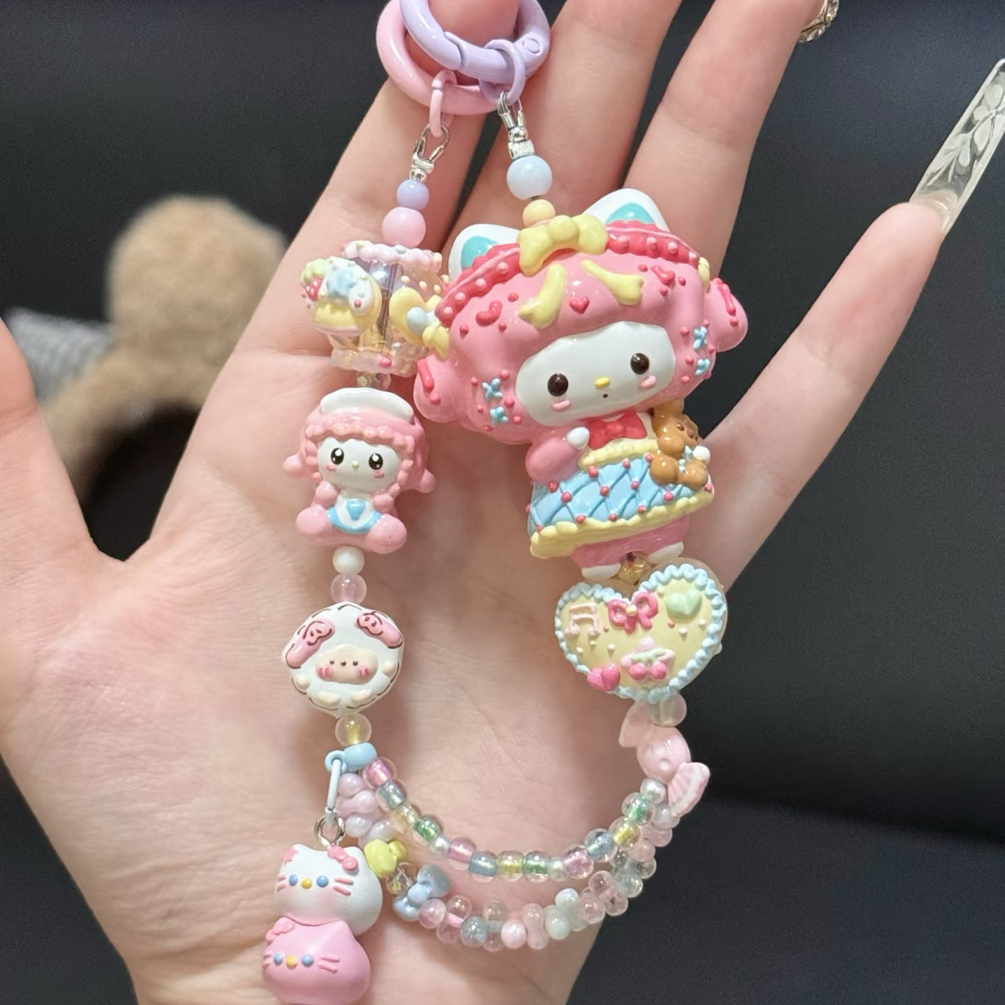 DIY手工手机链包挂链