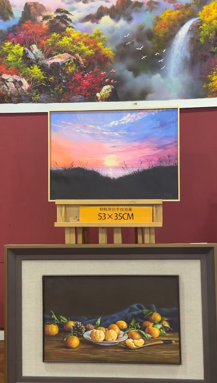 油画【4号】约53*35丨朝鲜原创纯手绘孤品油画丨顺丰包邮