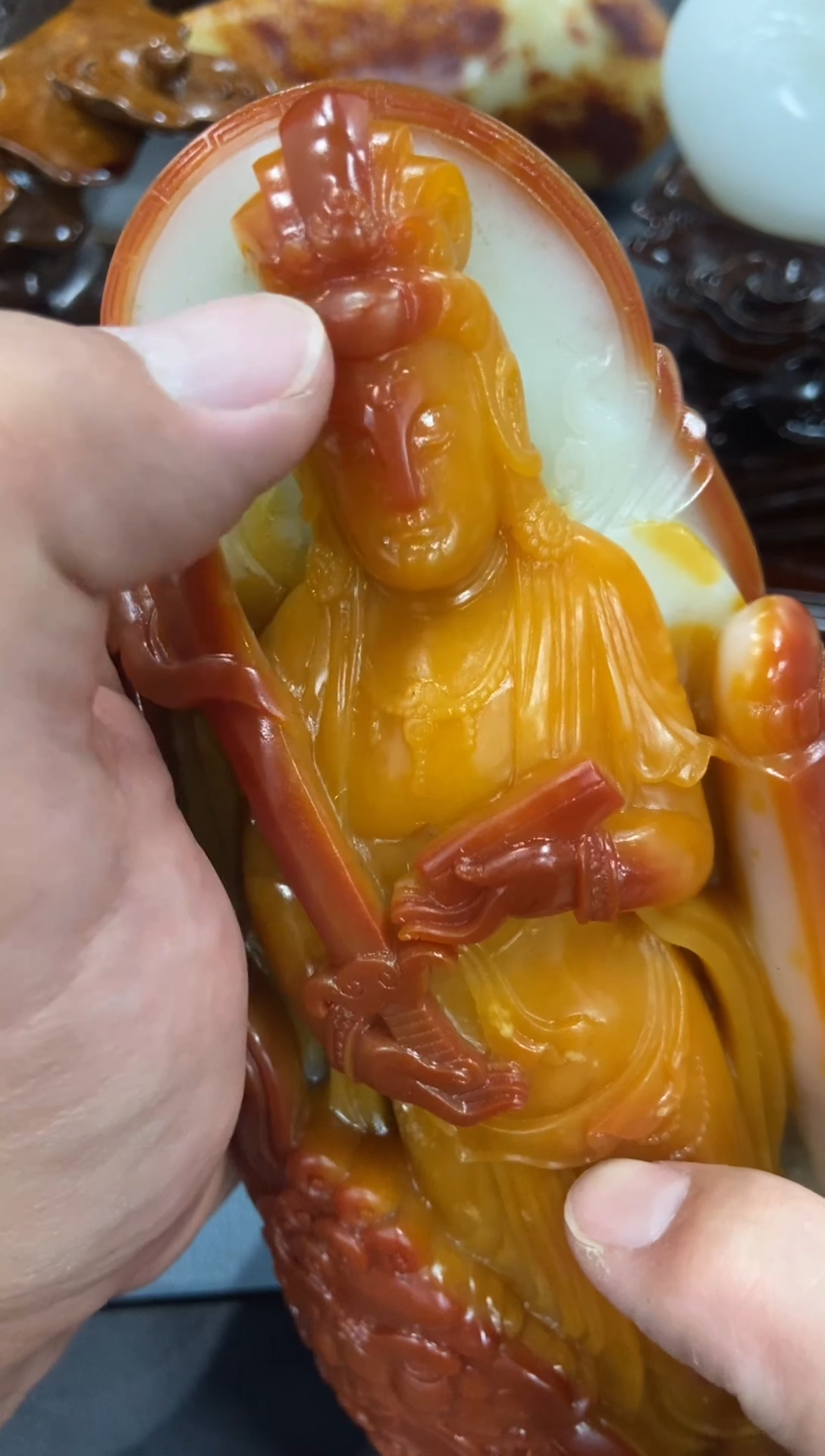 和田玉未镶嵌摆件1