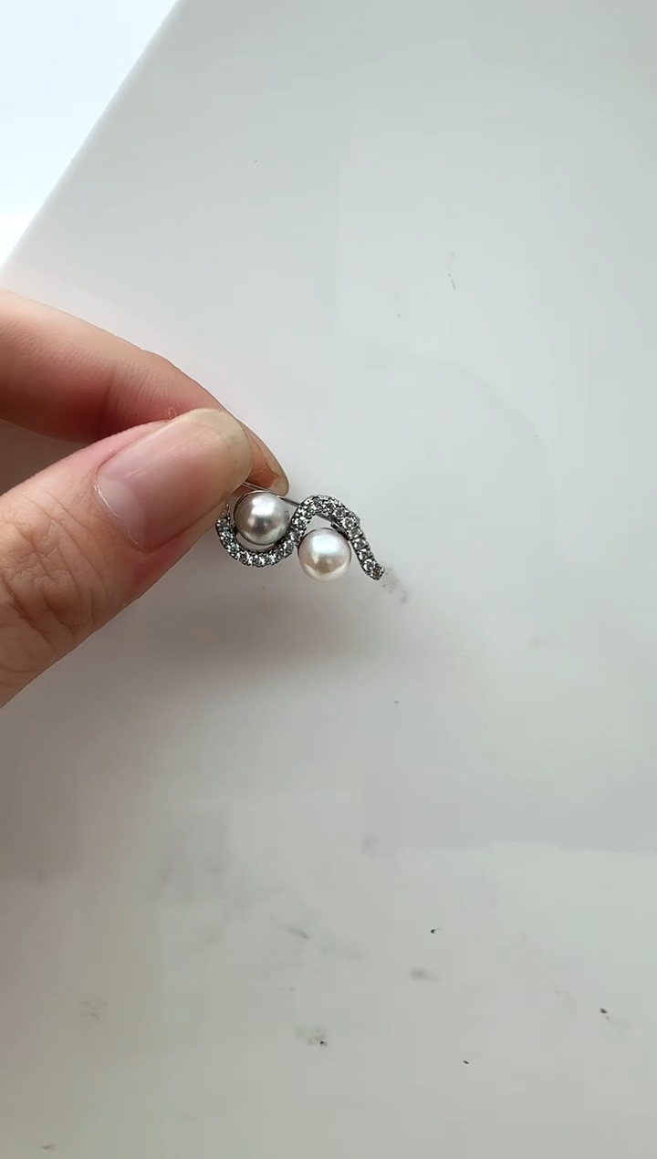 【闪购商品】海水珍珠fz银S925镶嵌海水珍珠胸针