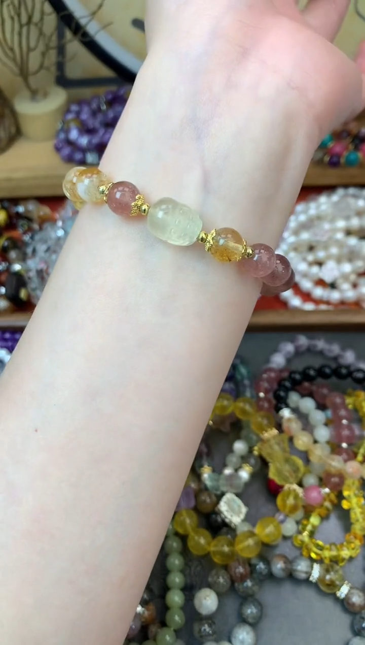 【闪购商品】黄晶手链未镶嵌279手串