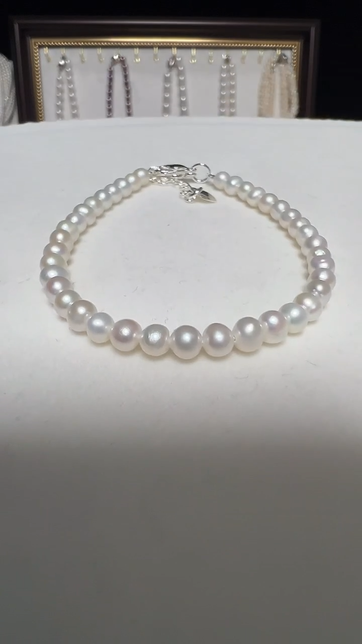 钛钢手绳淡水珍珠永丽珍珠严选