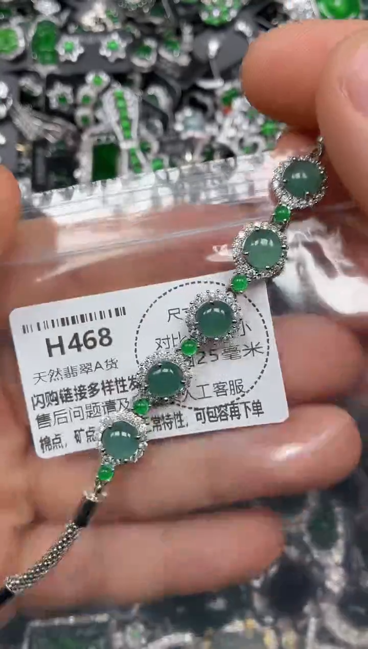 颈饰未镶嵌翡翠H468手链