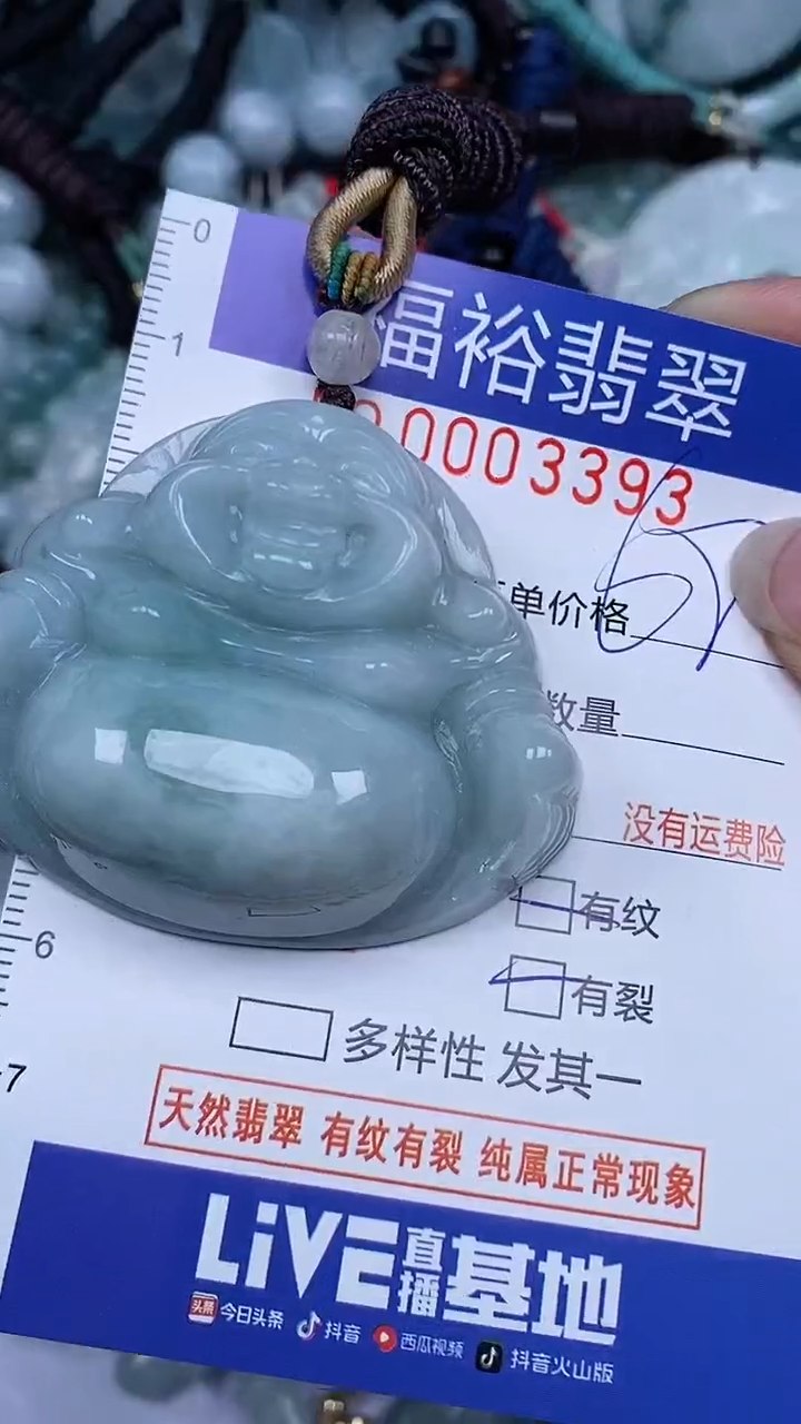 翡翠未镶嵌颈饰...0003393