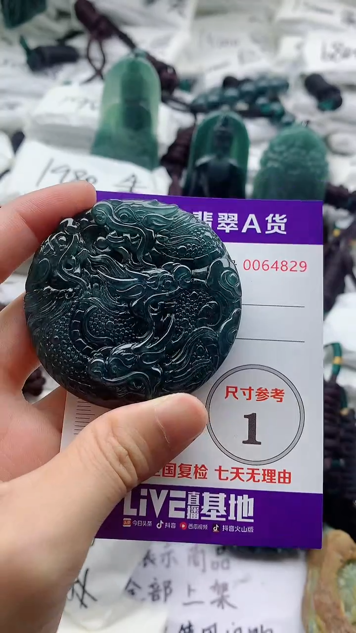 翡翠未镶嵌颈饰9999999999