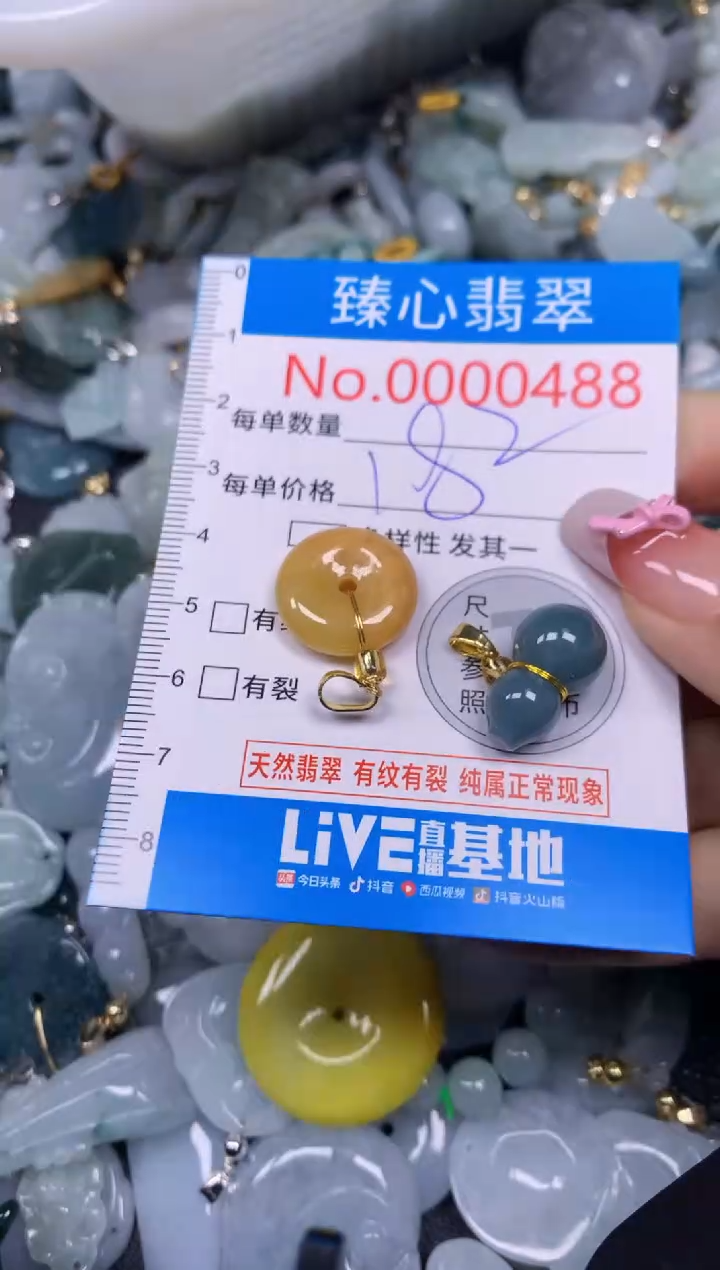 【闪购商品】翡翠颈饰未镶嵌含绳000488