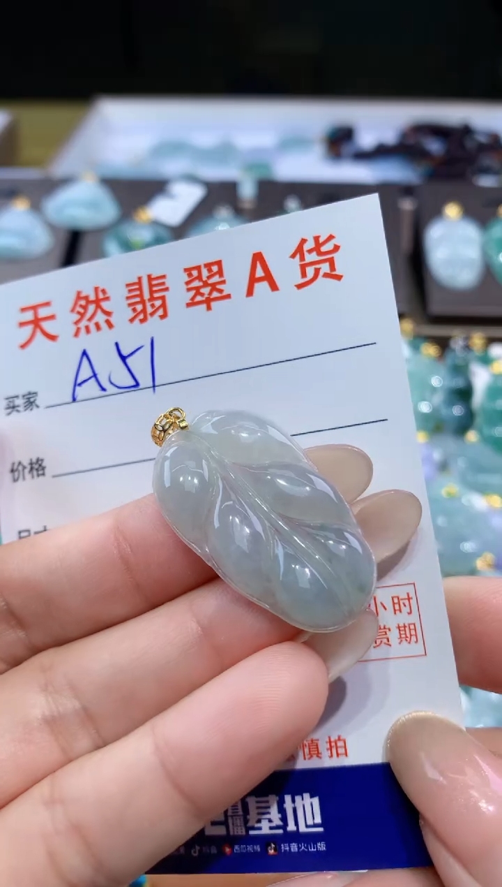 颈饰未镶嵌翡翠天然翡翠A货挂件