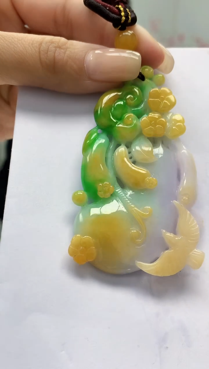 【闪购商品】定制翡翠未镶嵌4969lr-毛货挂件30