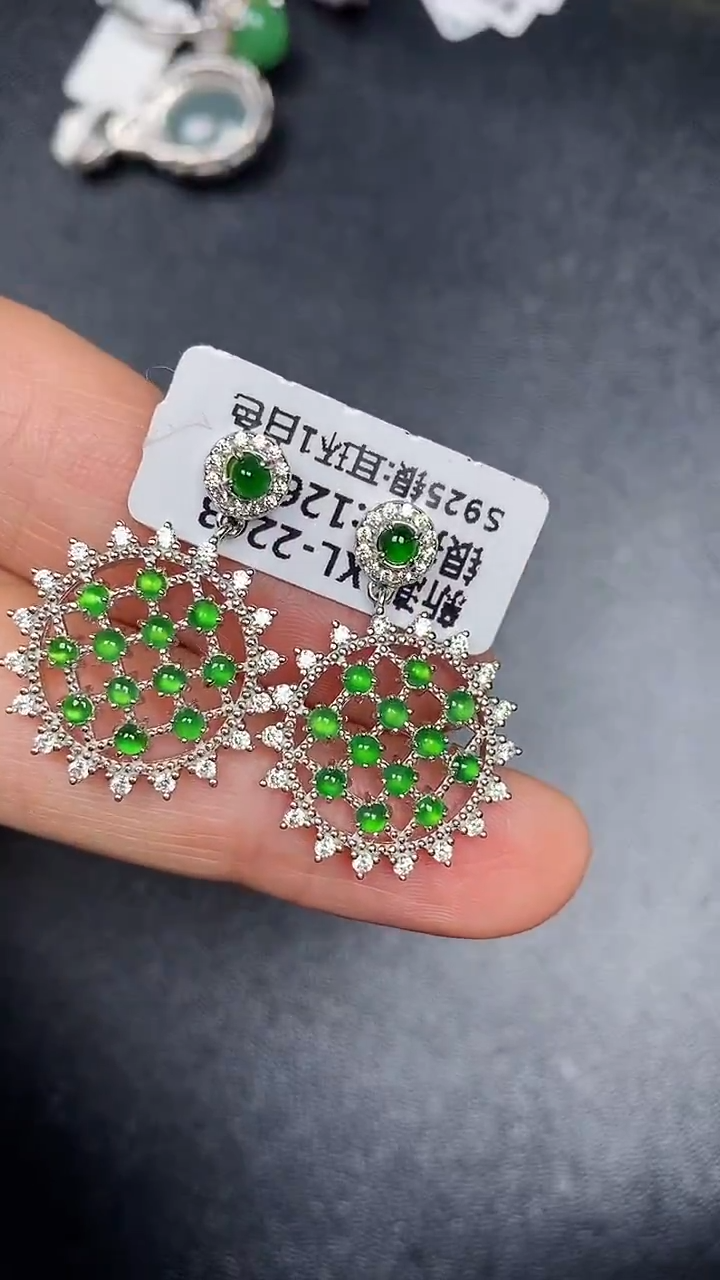 银S925镶嵌戒指翡翠2830