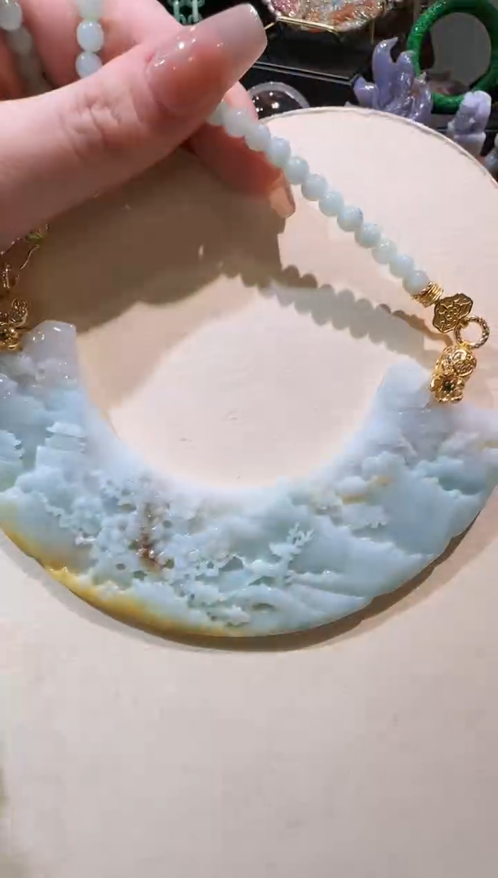 【闪购商品】翡翠颈饰未镶嵌国风
