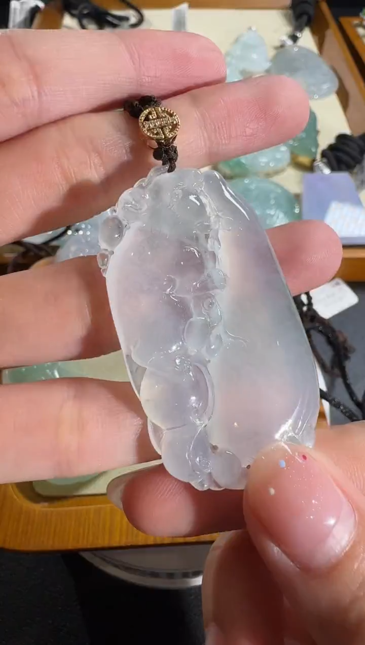 【闪购商品】翡翠颈饰18K金镶嵌【源头工厂】钻石镶嵌