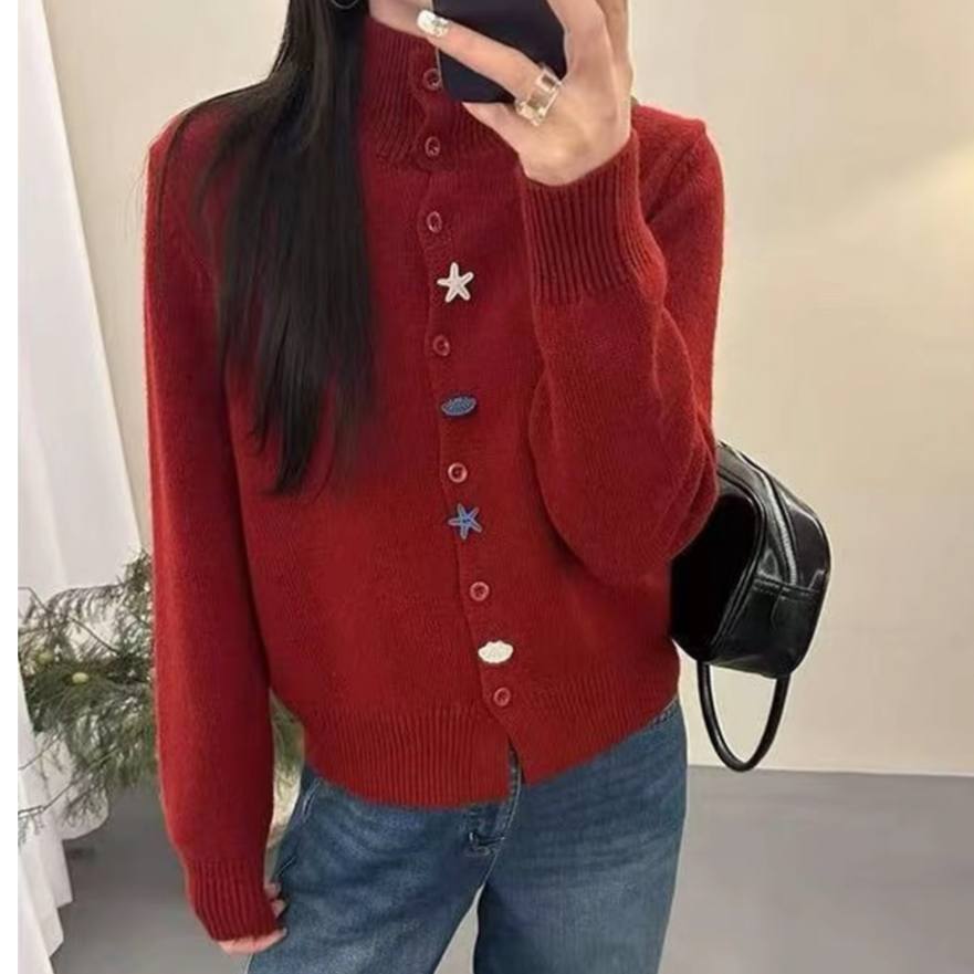 【X001--X999】佳佳秋冬小众设计感百搭气质温柔2025显瘦上衣