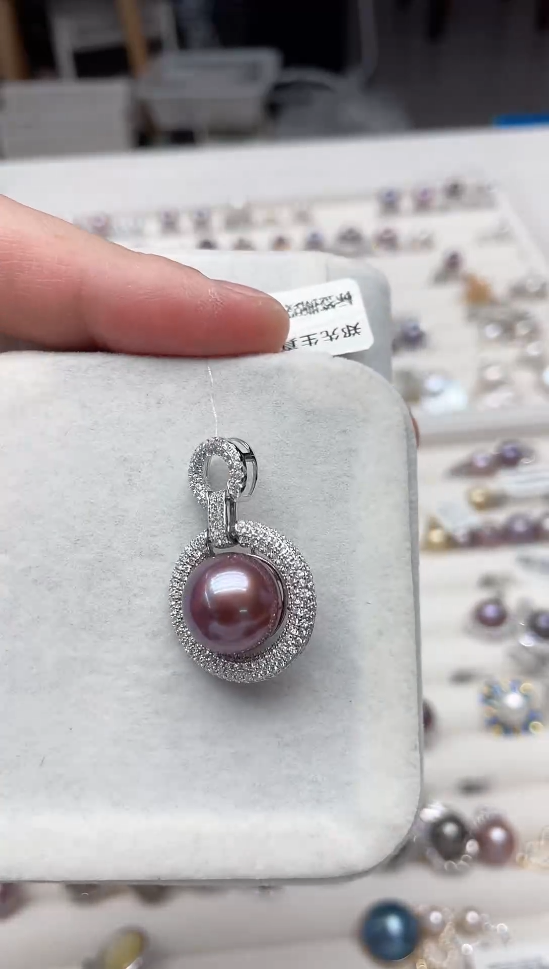 【闪购商品】淡水珍珠吊坠(不含链)银S925镶嵌吊坠