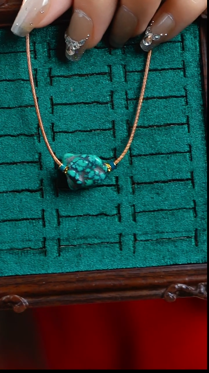 未镶嵌绿松石项链项链