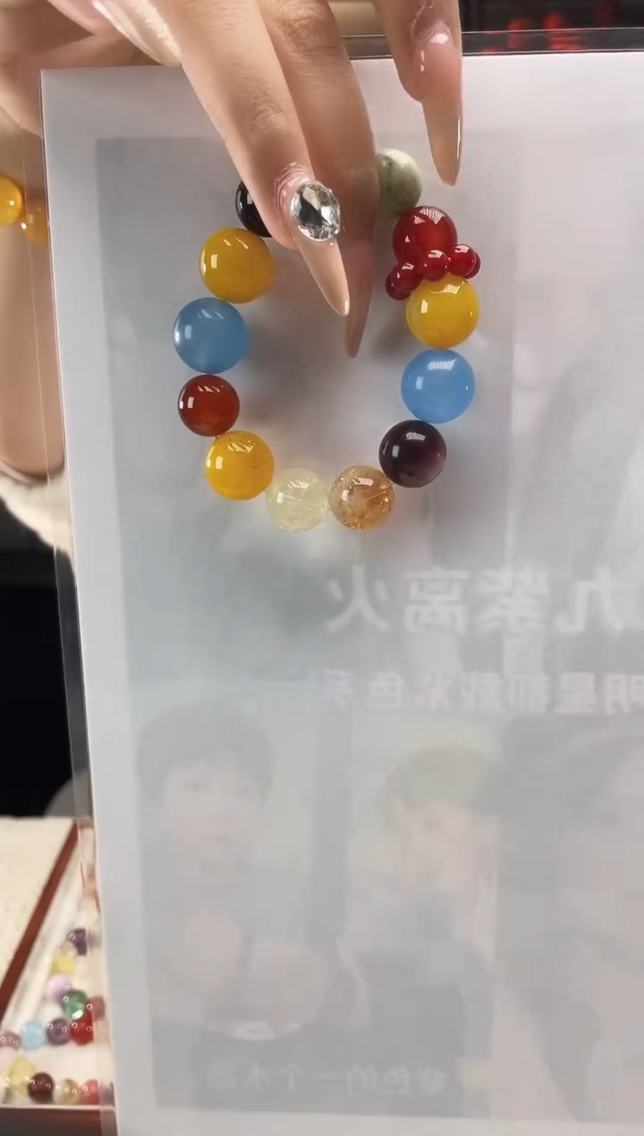 未镶嵌手串水晶橘子海多宝手串
