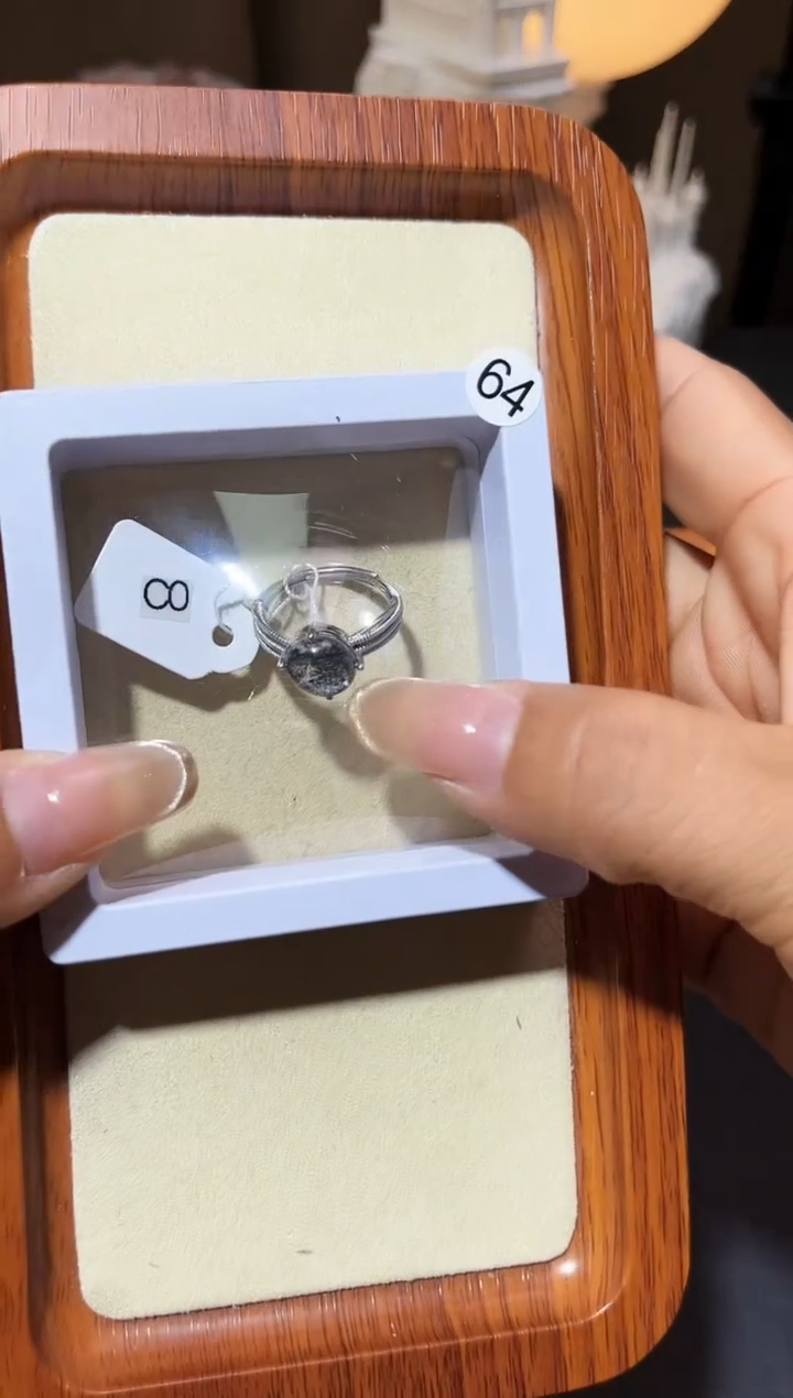 【闪购商品】水晶戒指银S925镶嵌定制