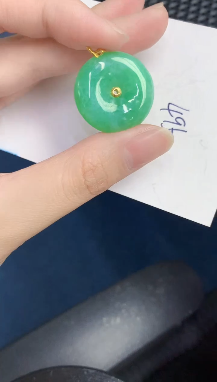 【闪购商品】翡翠颈饰18K金镶嵌000000000
