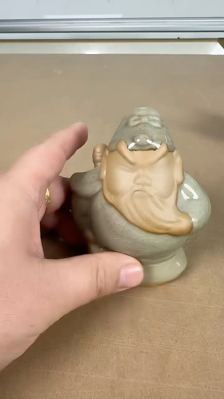 手工艺品钧瓷关二爷