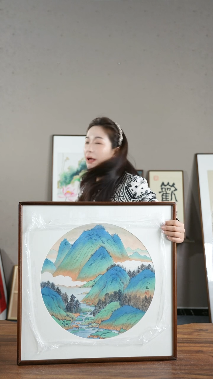【闪购商品】书法Y山水/52*52          