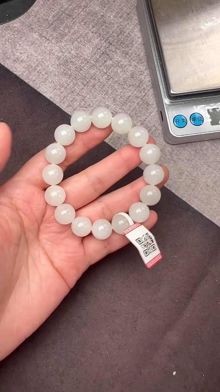 【闪购商品】和田玉手串未镶嵌圆珠手串HBHT41225-1