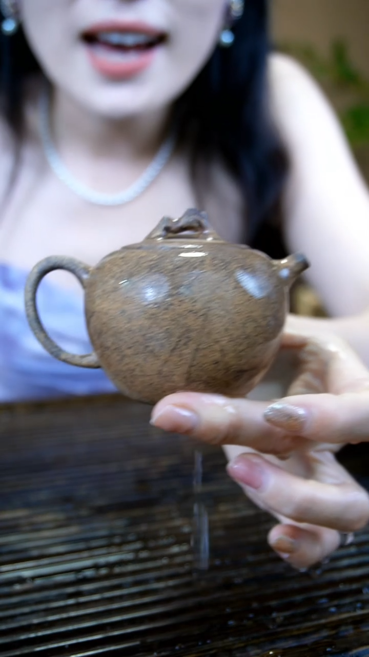 静悟斋老岩泥 黄泥段 苹果小圆满壶