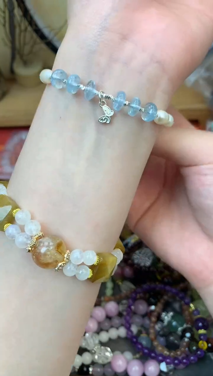 【闪购商品】淡水珍珠手绳银S925镶嵌219