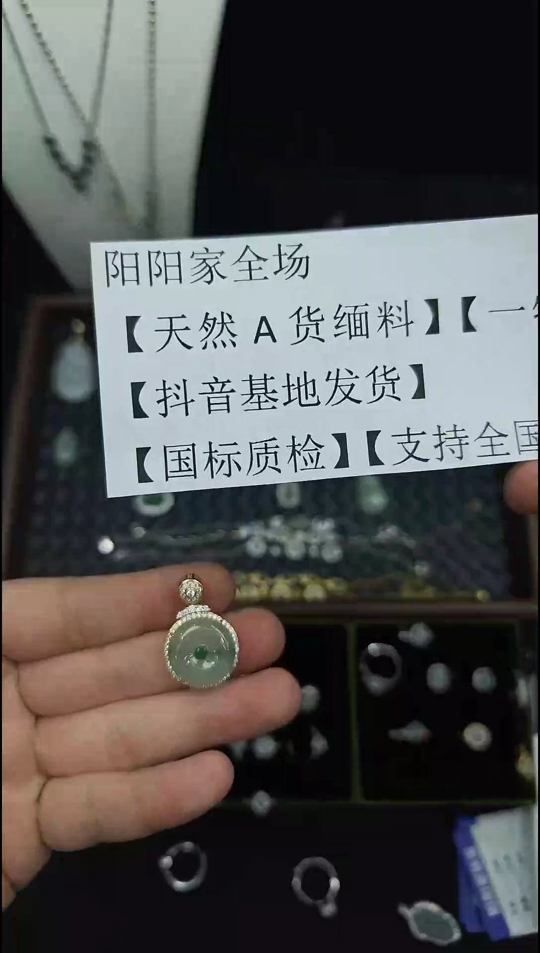 颈饰未镶嵌翡翠天然缅甸A货平安扣